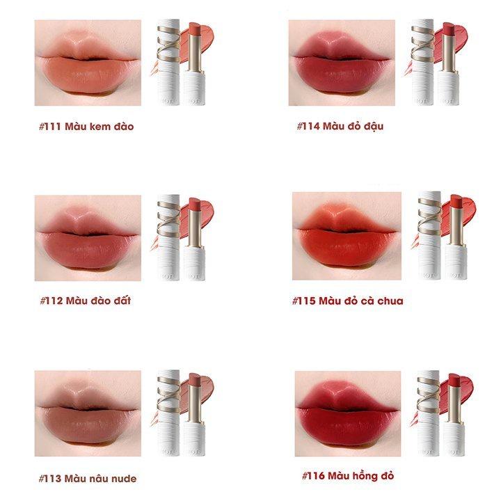 Son thỏi Chioture Silky Matte Lipstick chất son mềm mịn lâu trôi 2.8g