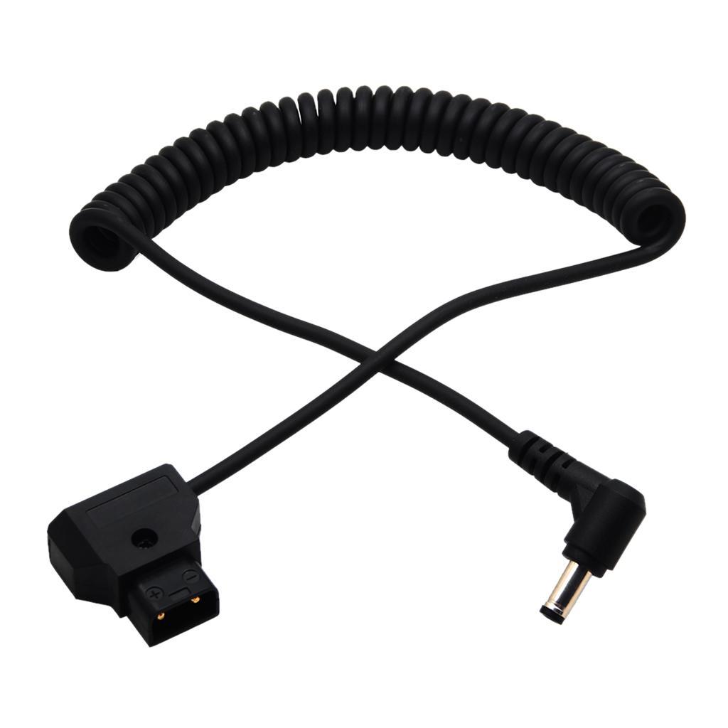 Coiled  2Pin Male to Female Extension Cable for DSLR Rig Anton Battery