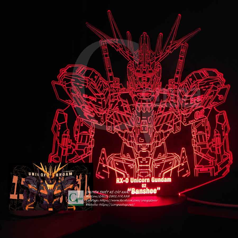 Đèn Ngủ Gundam 02-BANSHEE Type 02 AGND0301 16 MÀU TUỲ CHỈNH