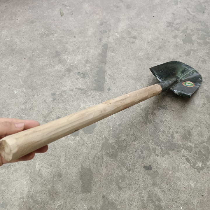 Xẻng công binh dã ngoại, đi câu ,làm vườn cán gỗ dài 65 cm siêu cứng