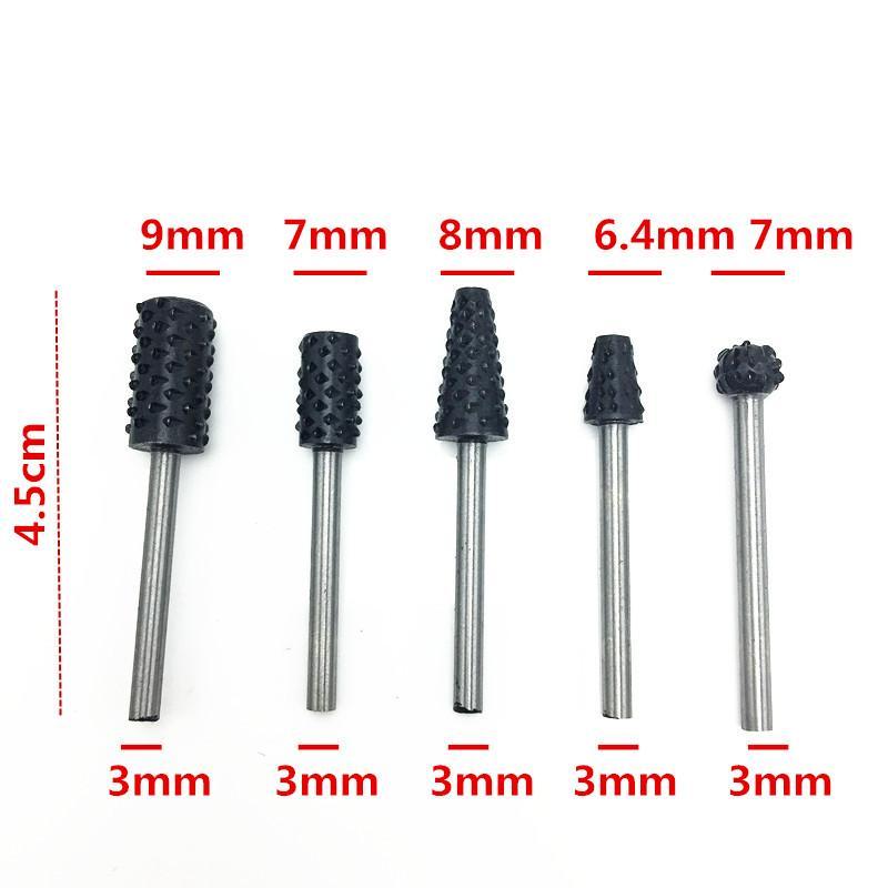 Set of 10pcs 1/8" Shank HSS Router Bits Engraving Carving Rotary Burr File