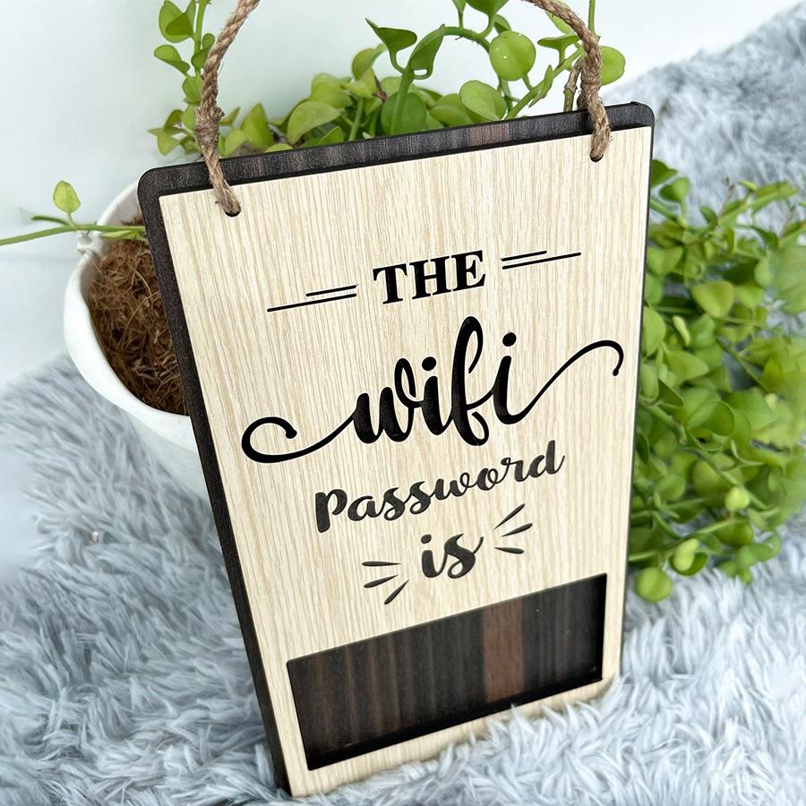 Bảng điền thông tin wifi mật khẩu cho khách sử dụng trang trí decor đẹp cho quán coffee, trà sữa, nhà hàng, khách sạn