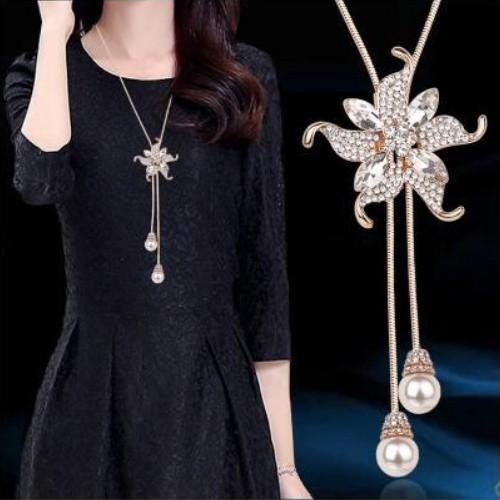 Dây chuyền dài hoa 5 cánh BHDC133
