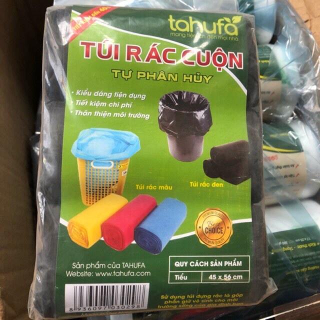 Combo 3 Cuộn Túi Rác Tự Phân Hủy Kích Thước 55x65cm,  Túi Rác Bảo Vệ Môi Trường Loại Dày Dặn