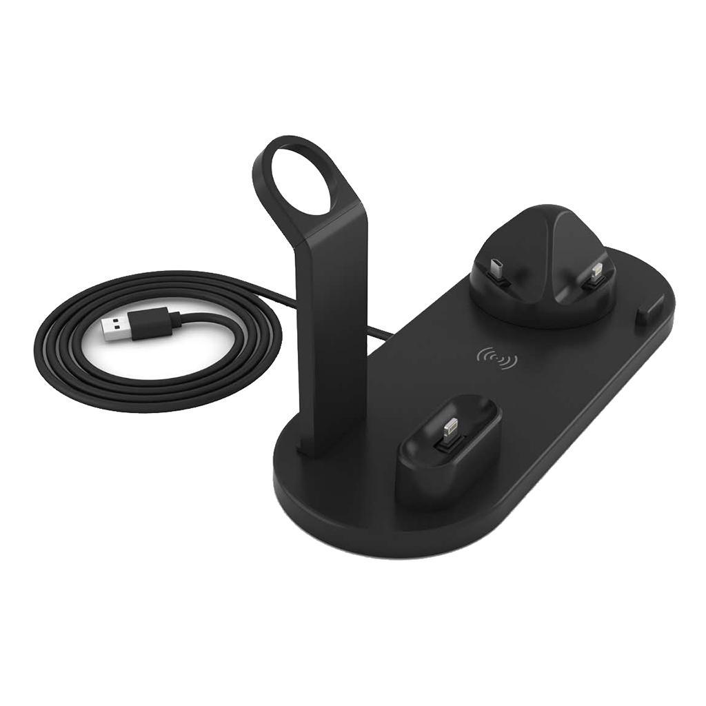 Wireless Mobile Phone Watch Earphone Fast Charging Station Base