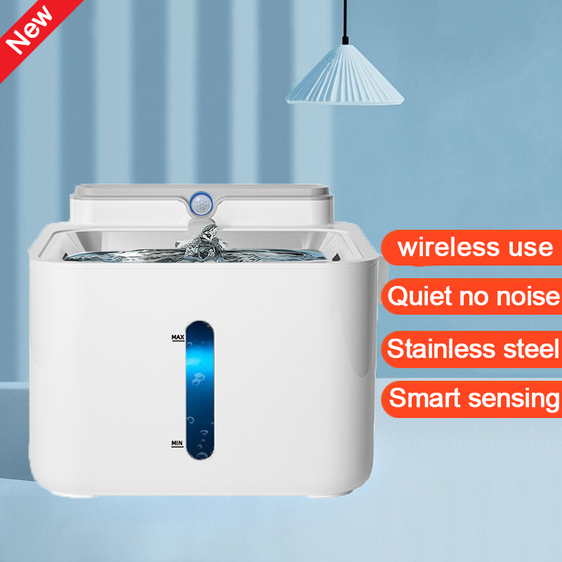 Đài phun nước tự động hồng ngoại cho mèo có bộ lọc Wireless Automatic Pet Water Fountain