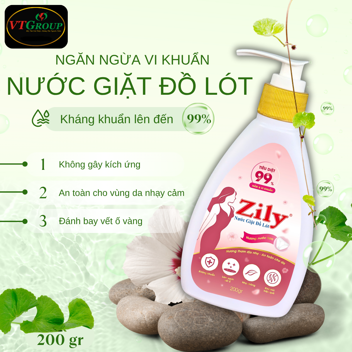 Nước Giặt Zily Chai 200gr ( 20 Chai/Thùng )