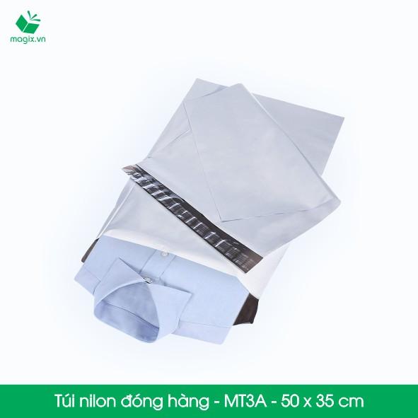 MT3A - 50x35 cm - 300 túi nilon 2 lớp đóng hàng thay thùng hộp carton