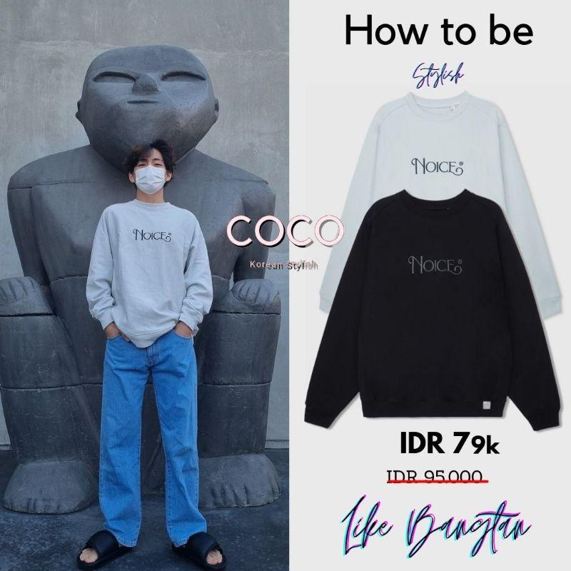 Áo sweater cổ tròn dài tay Unisex Noice