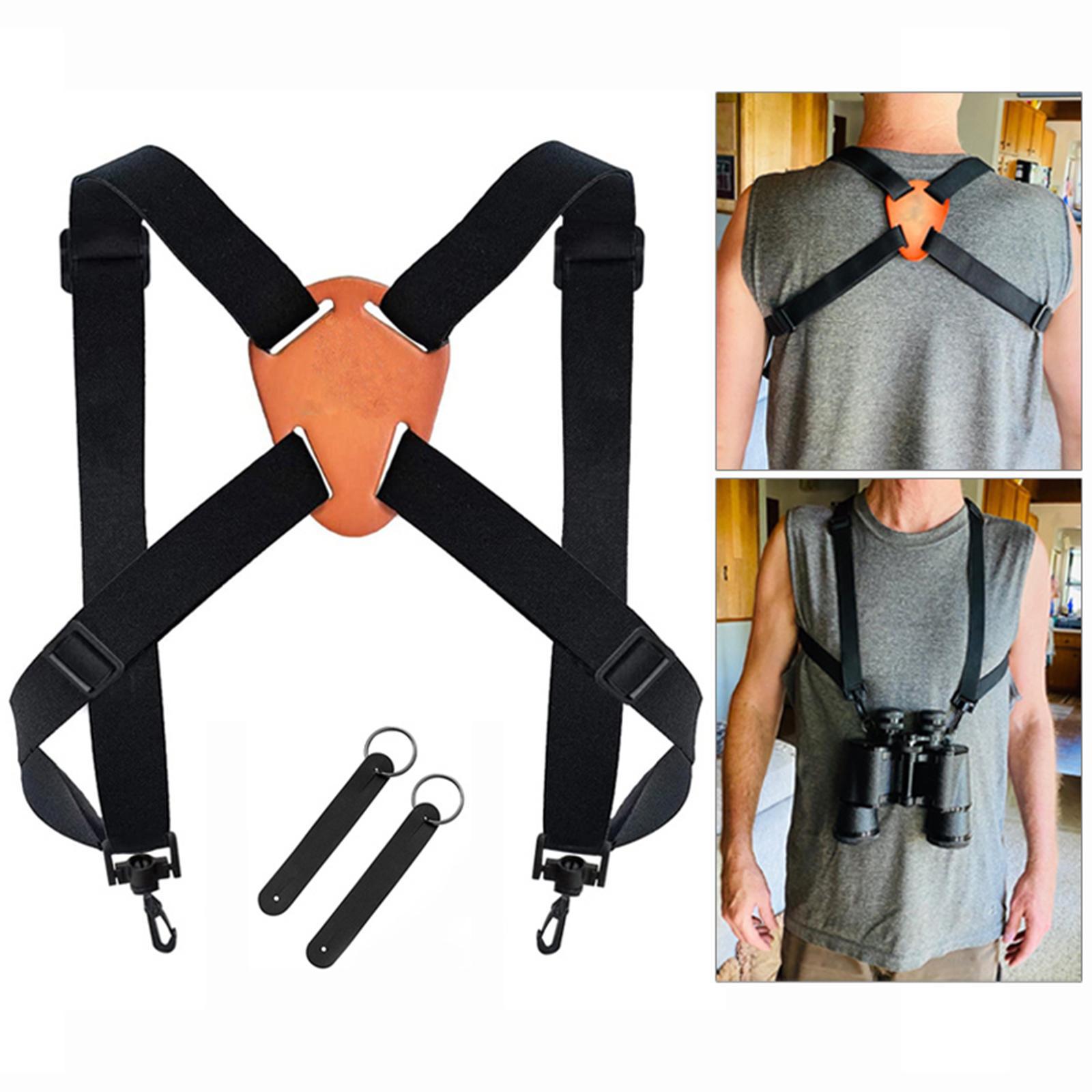 Universal Binoculars Harness Strap Connector Shoulder Straps Camera Strap Accessories for Two Cameras Camera Chest Strap for Hiking Women Men