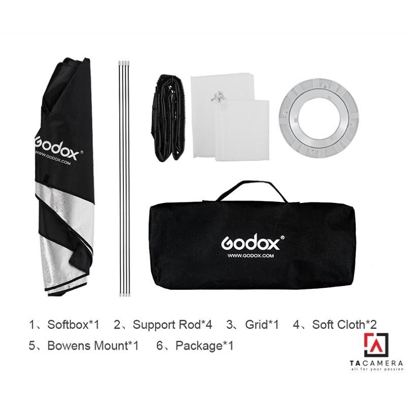 Softbox Godox 22x90cm ngàm Bowen (Có tổ ong) - Hàng Chính Hãng