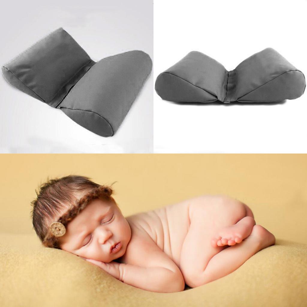 Newborn Baby Girl Boy Photography Pillow Basket Filler Posing Prop Grey