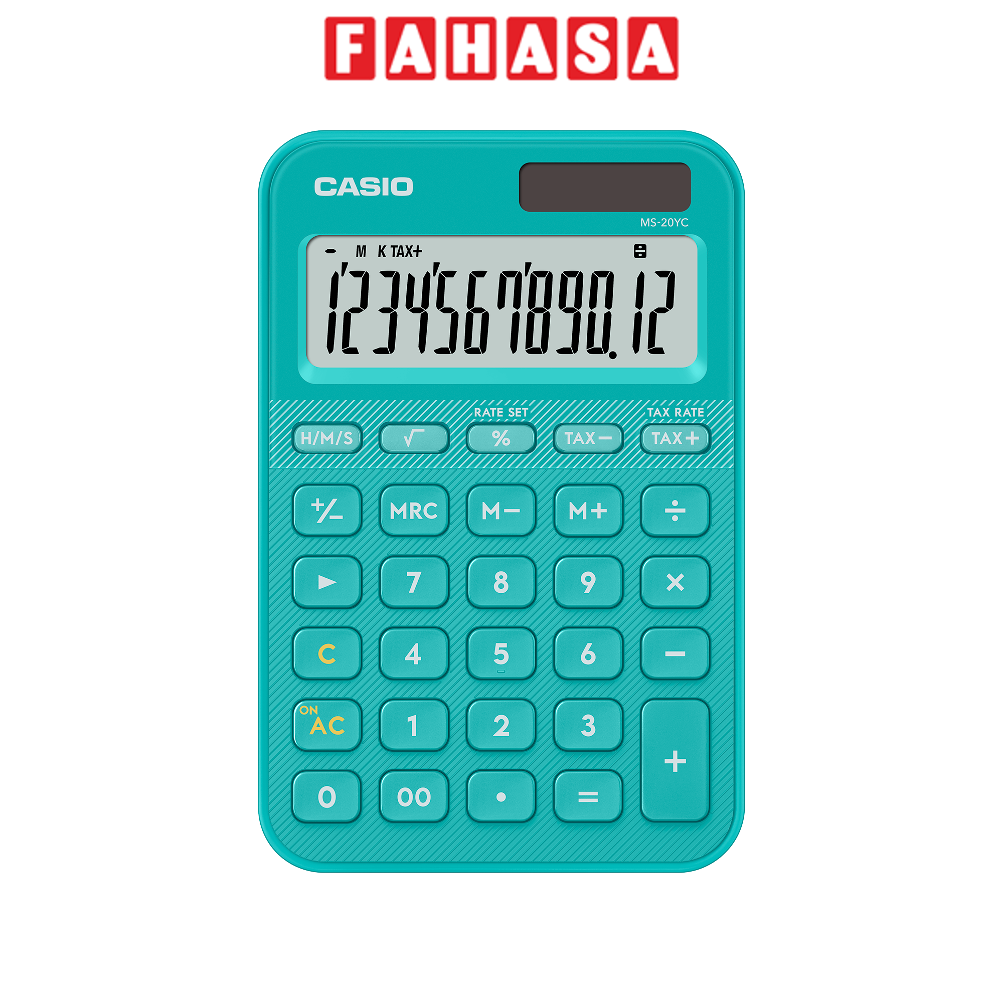 Máy Tính Casio MS-20YC-TU-W-DP - Màu Xanh Ngọc