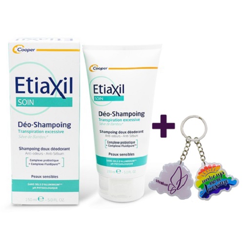 Dầu Gội ETIAXIL Deo-Douche 24H (150ML) - Làm Sạch Và Điều Tiết Bã Nhờn + Tặng Móc Khóa