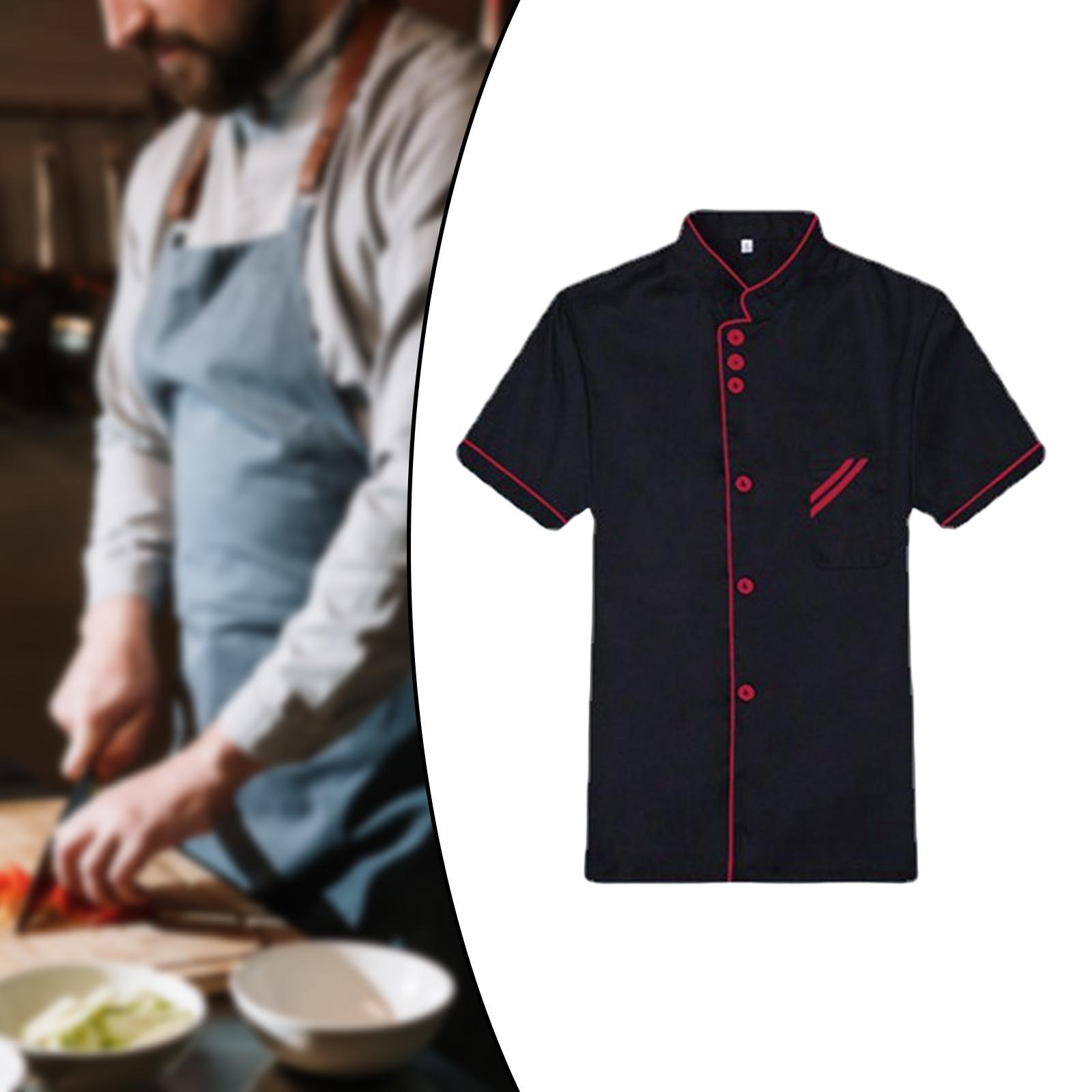 Chef Jacket Waiter Waitress Apparel Comfortable for