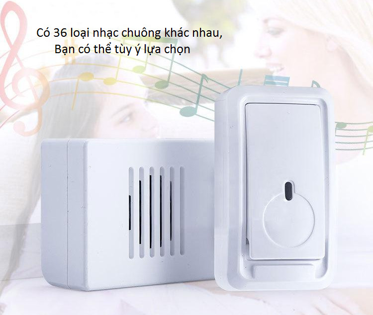 Chuông cửa cao cấp thông minh không dây (AN TOÀN, HIỆU QUẢ, TRUYỀN TÍN HIỆU TỐT) (Tặng kèm móc khóa tô vít đa năng)