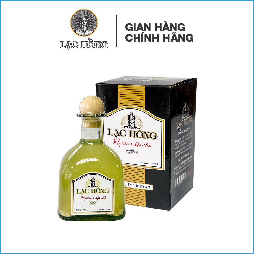 [Dung tích 700ml, 22%] Lạc Hồng rượu nếp cái hoa vàng, rượu nếp, rượu vodka, sản xuất theo phương pháp truyền thống, vị dịu, nhẹ, uống không đau đầu.