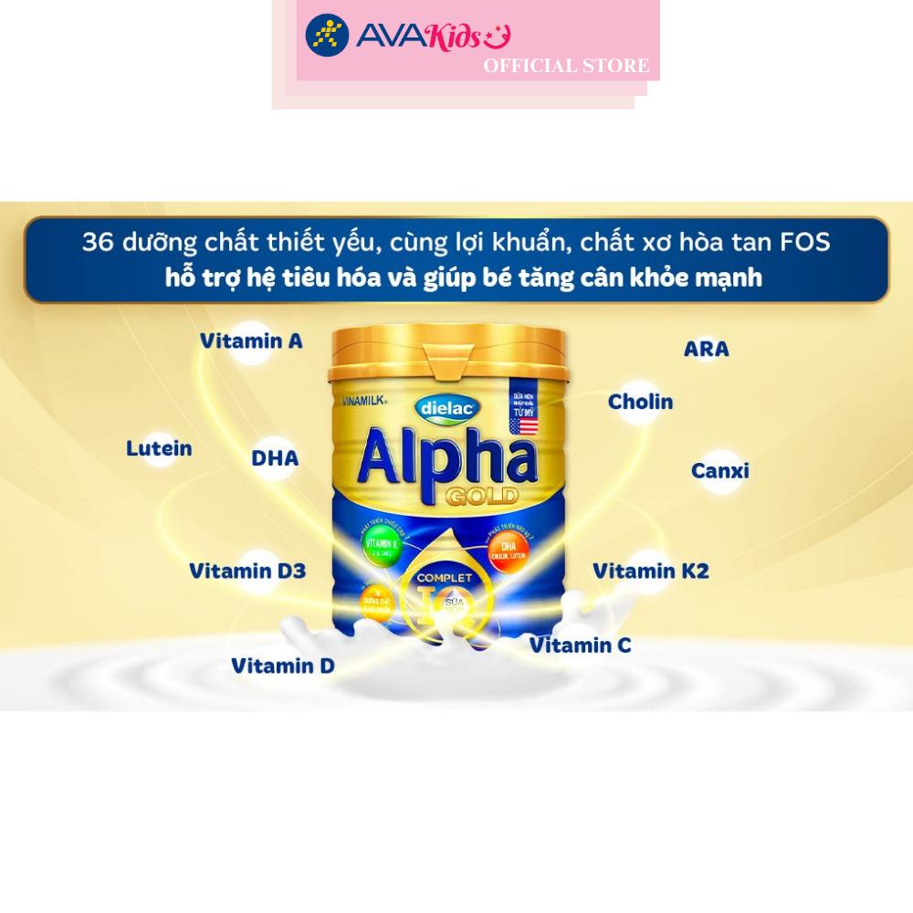 Sữa bột Dielac Alpha Gold IQ số 1 (sữa non) 800g (0 - 6 tháng) - Hàng chính hãng