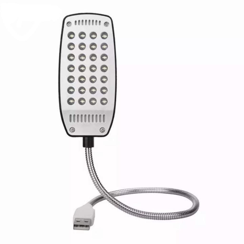 Đèn Led 28 Bóng Siêu Sáng Để Bàn USB Thân Hợp Kim Uốn Dẻo ĐÈN LED SIÊU SÁNG 28 BÓNG ĐÈN CỔNG USB - Đèn led máy tính