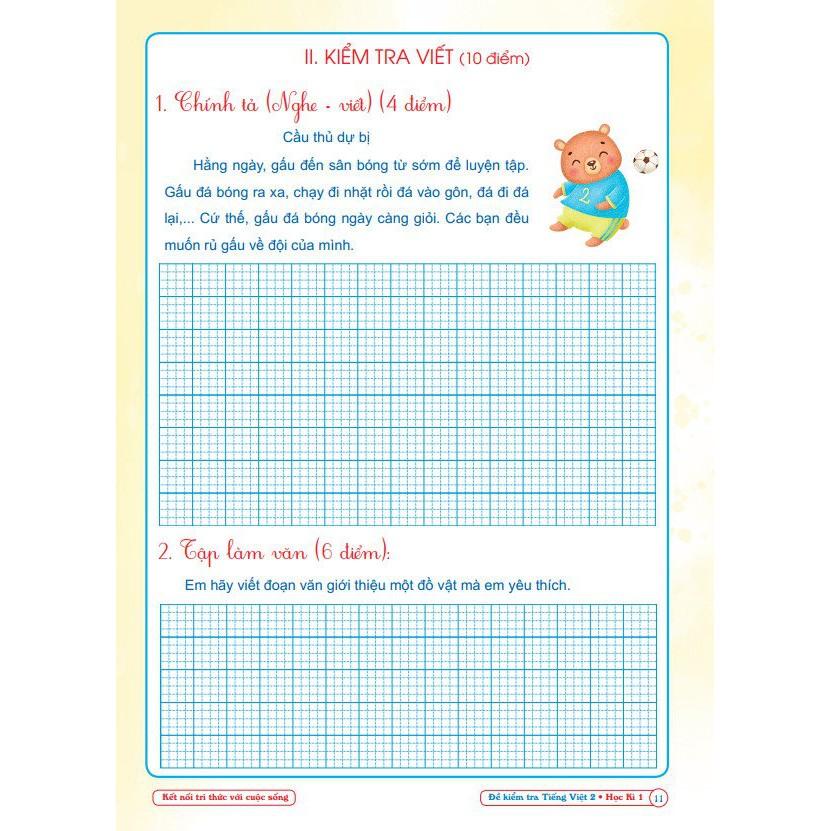 Sách - Đề Kiểm Tra Tiếng Việt 2 - Kết Nối Tri Thức Với Cuộc Sống - Học Kì 1