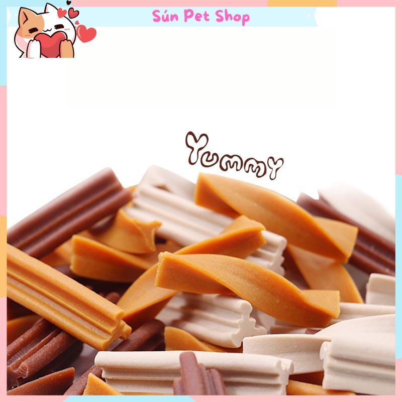 Bánh thưởng làm sạch răng, xương gặm thơm miệng cho chó Dog Snack Pack Yaho