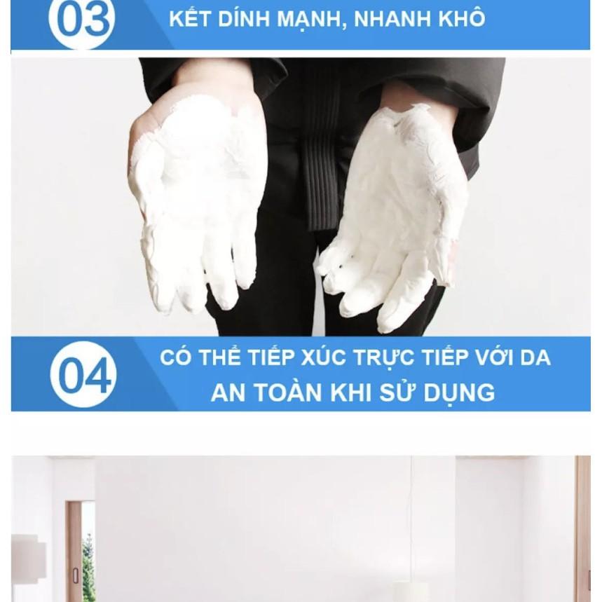 Keo Vá Tường Chống Thấm - Trám Trét Vết Nứt Khe Hở Tường - Chống Ấm Mốc 250g Dễ Sử Dụng.