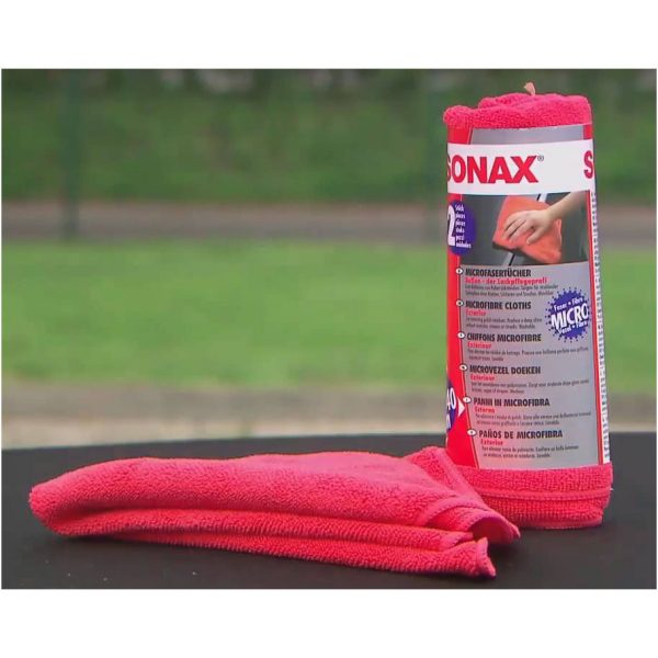 Khăn lau xe siêu sợi Sonax Microfibre Cloth Exterior 40cm x 40cm 416200