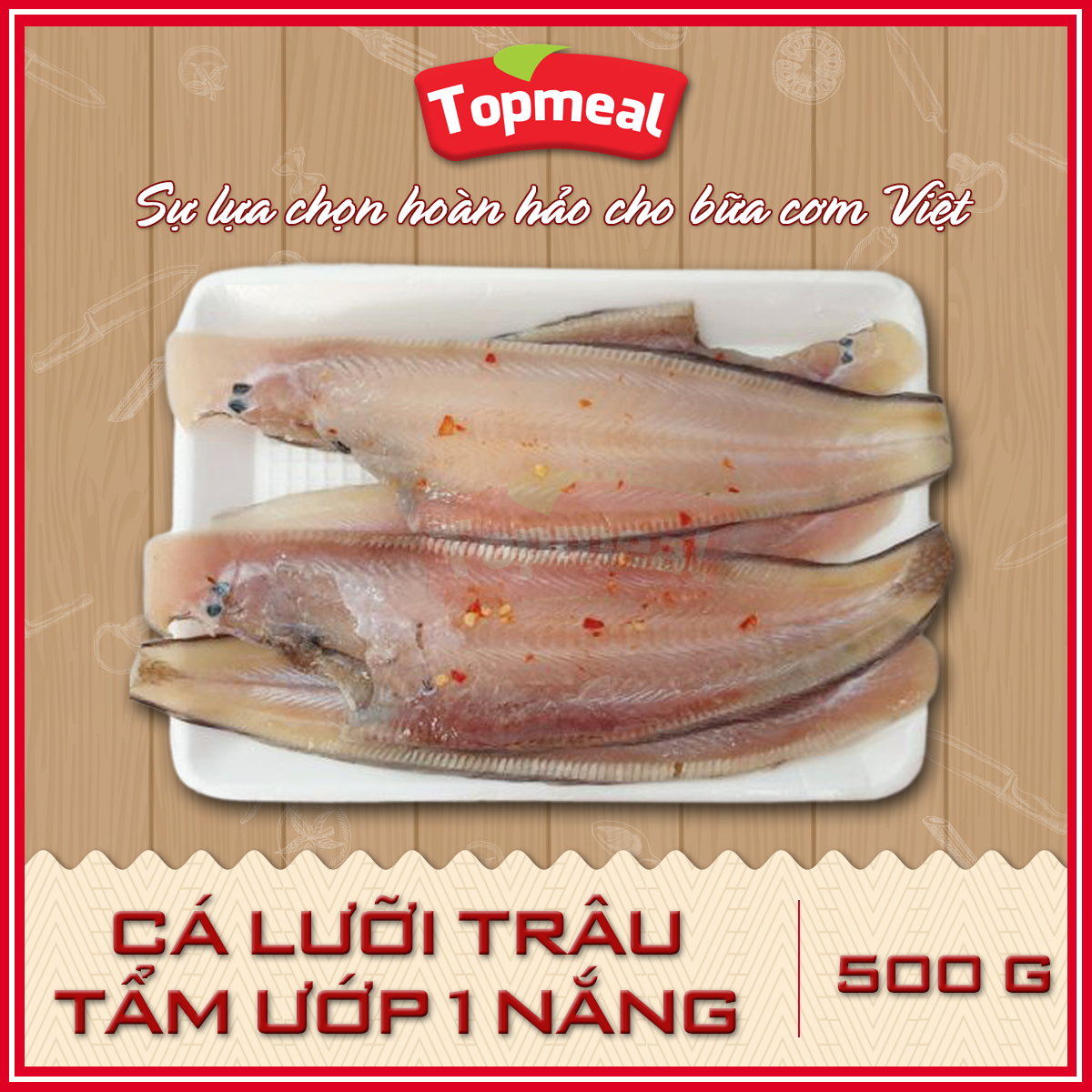HCM - Cá lưỡi trâu tẩm ướp 1 nắng - Thích hợp với các món nướng, chiên, rim -