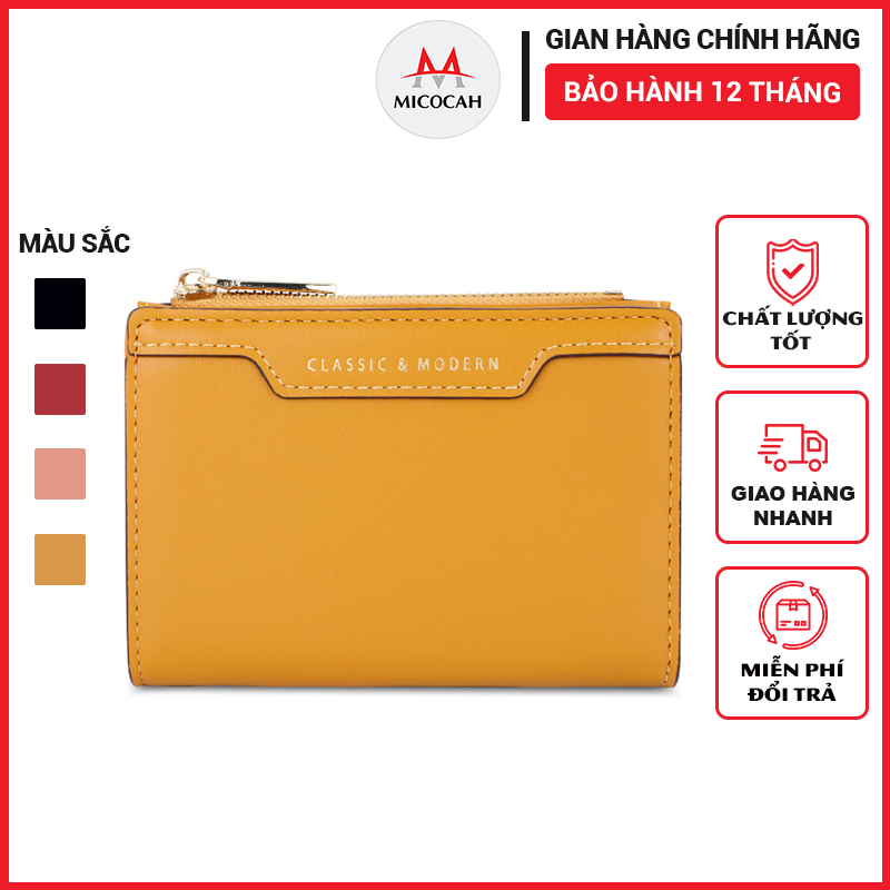 Ví Nữ Ngắn Mini Cầm Tay TAILIAN Đựng Tiền Dáng Vuông Nhỏ Gọn Da Cao Cấp Cực Đẹp Giá Rẻ TL32 - Micocah Mall