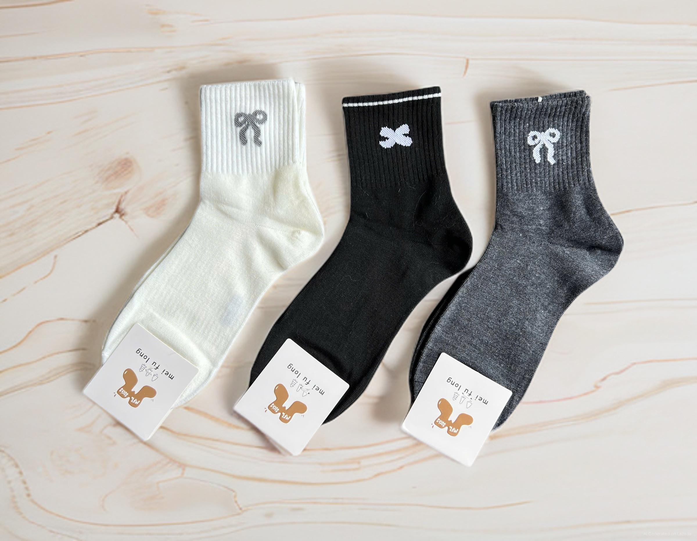 SET 5 ĐÔI TẤT VỚ NỮ CAO CỔ MÃ 24 DÀNH CHO NỮ