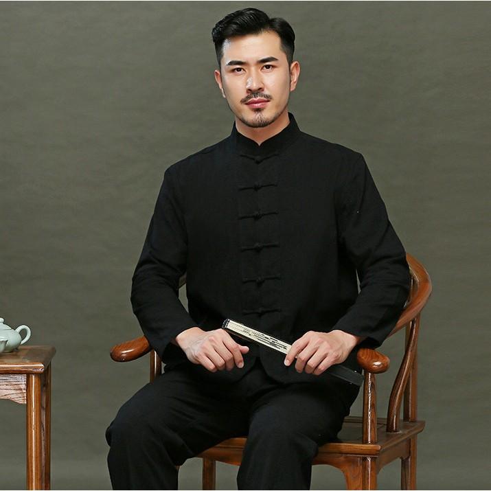 B45 Bộ đũi dài trung niên, Chất liệu đũi tự nhiên 100%