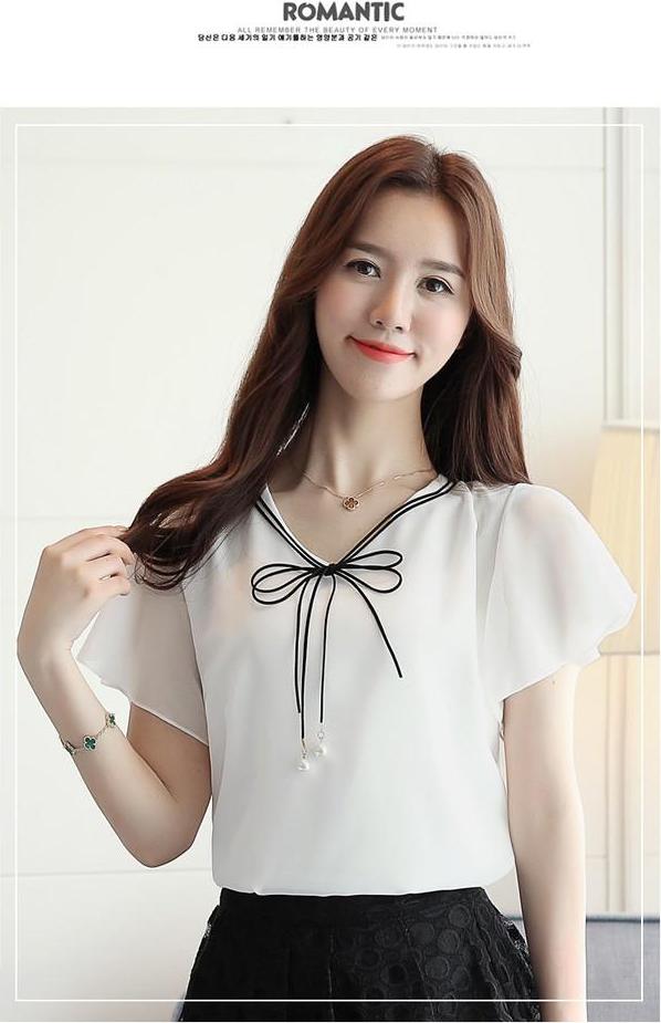 Áo sơ mi voan trắng, áo sơ mi nữ đẹp