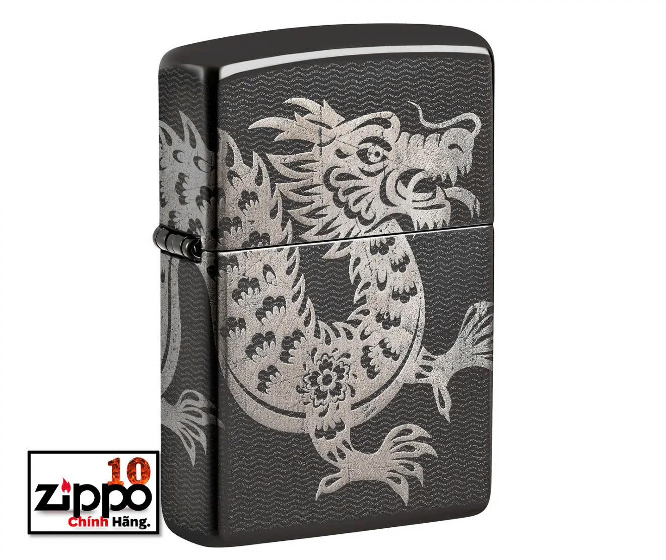 Bật lửa Zippo 46260 Lucky Dragon Design - Chính hãng 100%