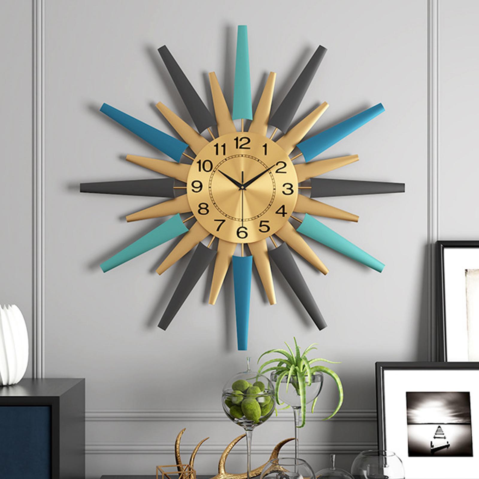 Modern Wall Clock Personality Large Decorative Silent for Kitchen Decorative