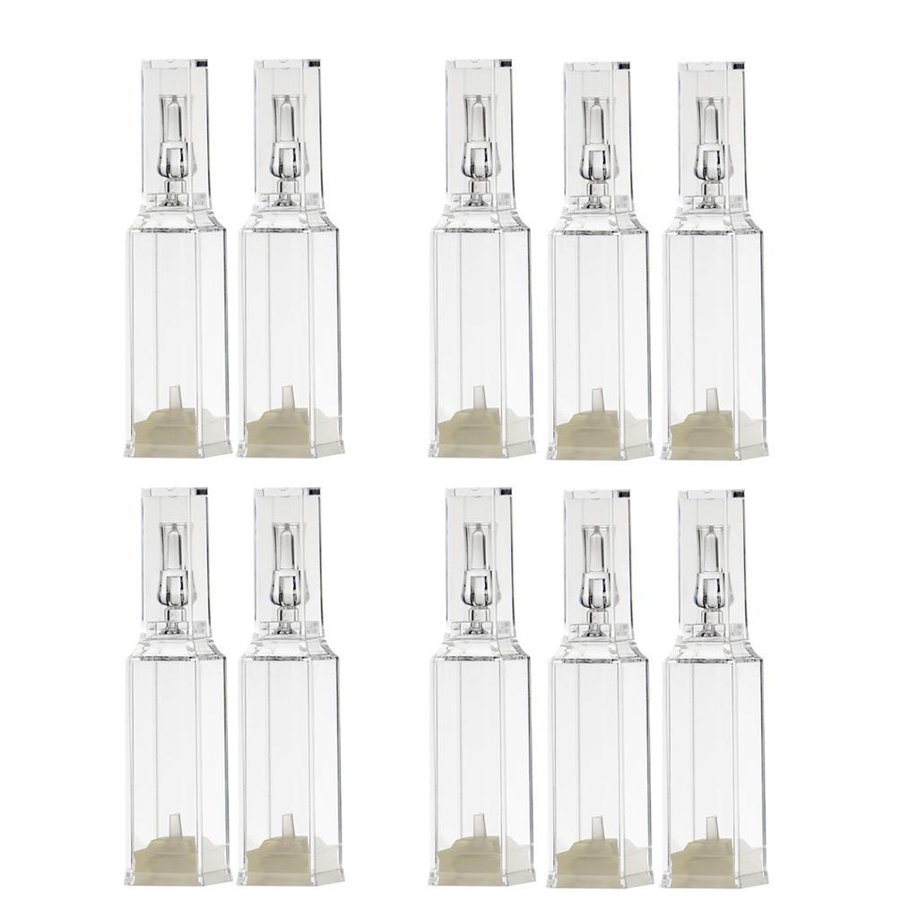 10 Pieces Transparent Disposable Sample Empty Plastic Perfume Essential Oil Cosmetic Makeup Liquid Bottles Container Vials 5ml 10ml
