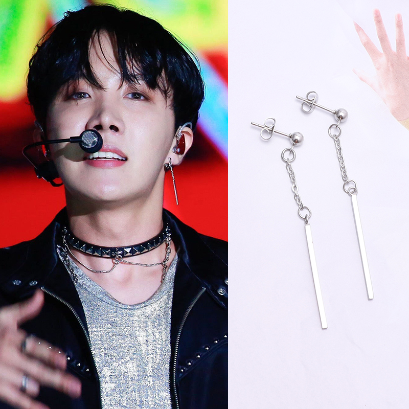 Khuyên tai bông tai BTS J-Hope 1 đôi