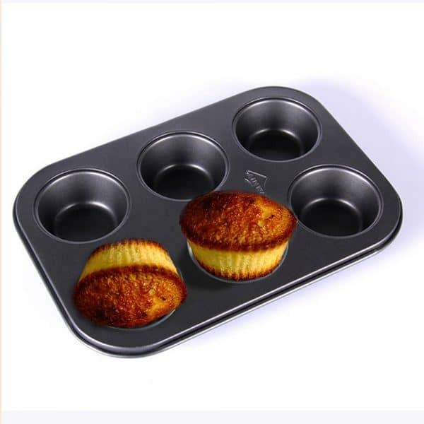 Combo 7 khuôn cupcake 6 ô nướng bánh chống dính