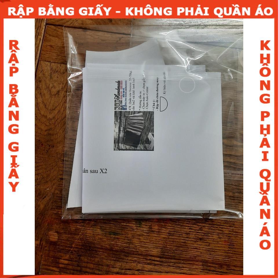 Rập giấy A0 mã 213 (BẢN VẼ) - rập áo  + quần váy
