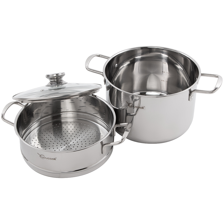 Bộ Nồi Xững Inox 3 Đáy Cao Cấp You Cook YCST24-3L