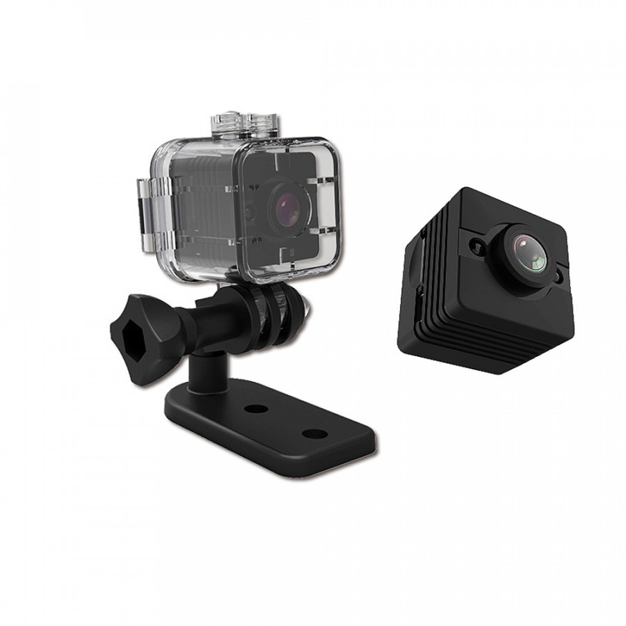 Camera thể thao mini siêu nhỏ INTELHAWK SQ12 - Chống nuớc Full HD 1080P- Hỗ trợ đèn hồng ngoại - Chính hãng - Hàng Chính Hãng