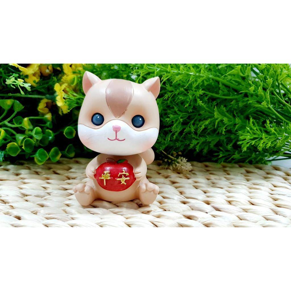 Tượng chú Sóc chuột May Mắn Siêu Dễ Thương