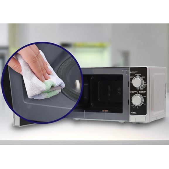 Lò Vi Sóng Có Nướng SHARP Cơ R-G222VN-S 20 lít - Rã đông, hâm, nấu, nướng- Hàng Chính Hãng