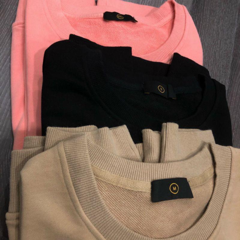 Áo sweater trơn dày xịn mềm mịn, siêu đỉnh nam nữ unisex áo đôi ulzzang - ẢNH THẬT