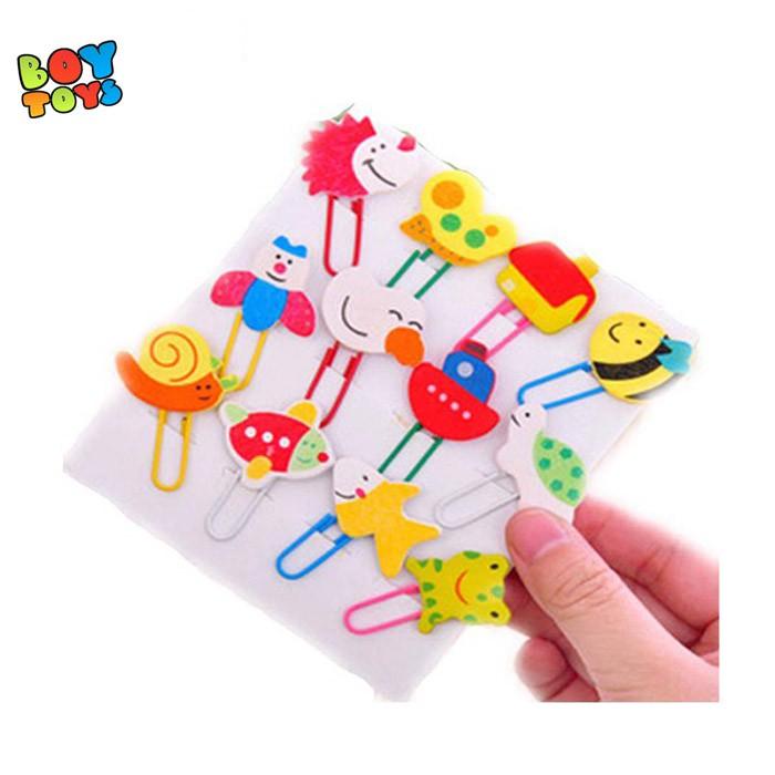 Set 12 kẹp giấy hình động vật ngộ nghĩnh cho bé ghim lại những gì bé muốn vào giấy