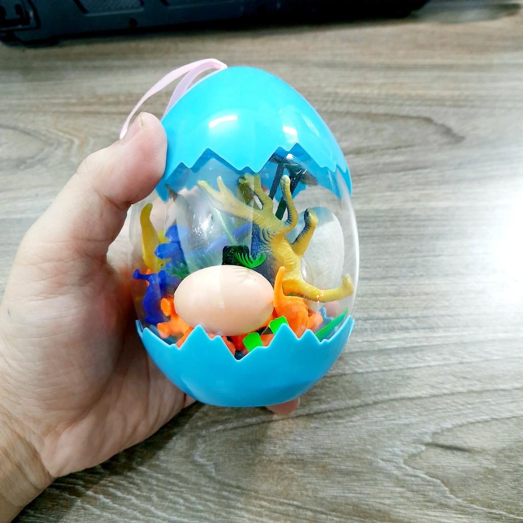 Bộ đồ chơi trứng Khủng Long-Mô hình nhựa dẻo Foxi-siêu bền-sưu tầm-chơi trong nhà-màu sắc bắt mắt