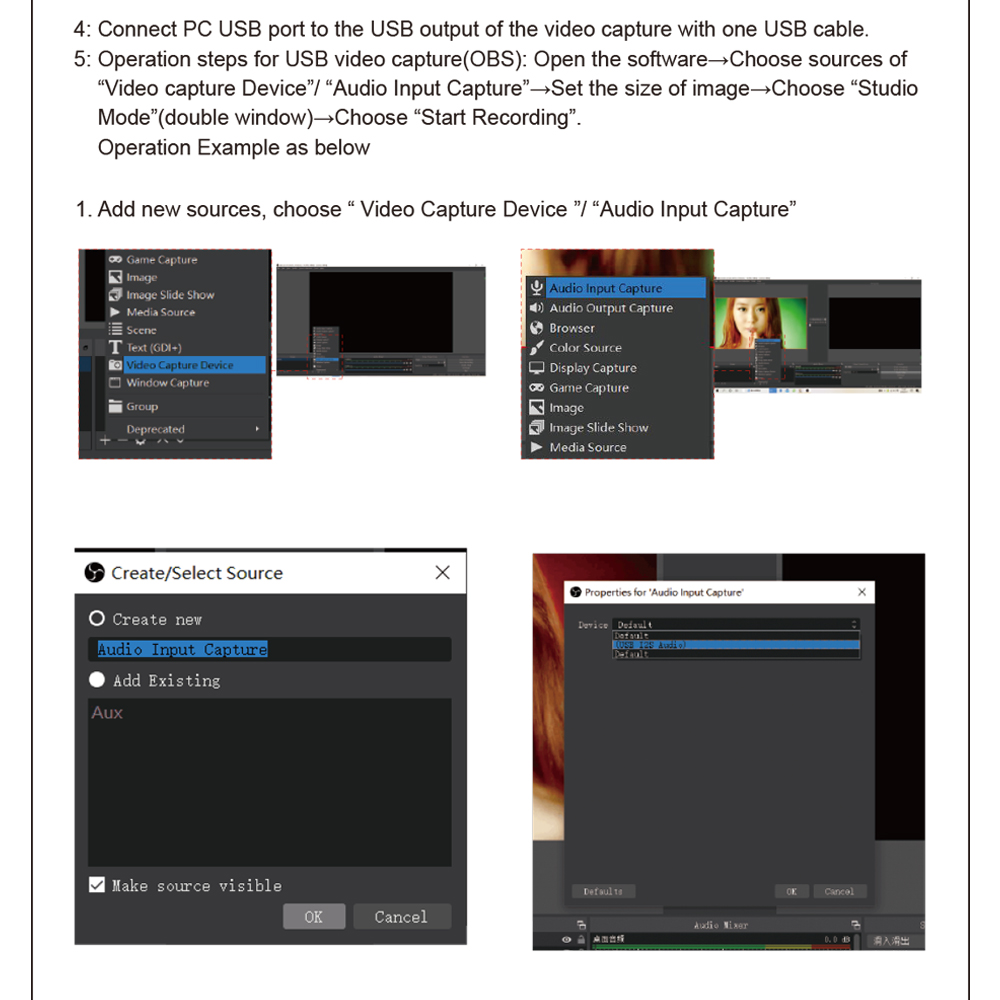 Thẻ Ghi Video Đa Phương Tiện Độ Nét Cao Với Vòng Lặp Âm Thanh Đầu Ra 1080p Độ Phân Giải Tối Đa