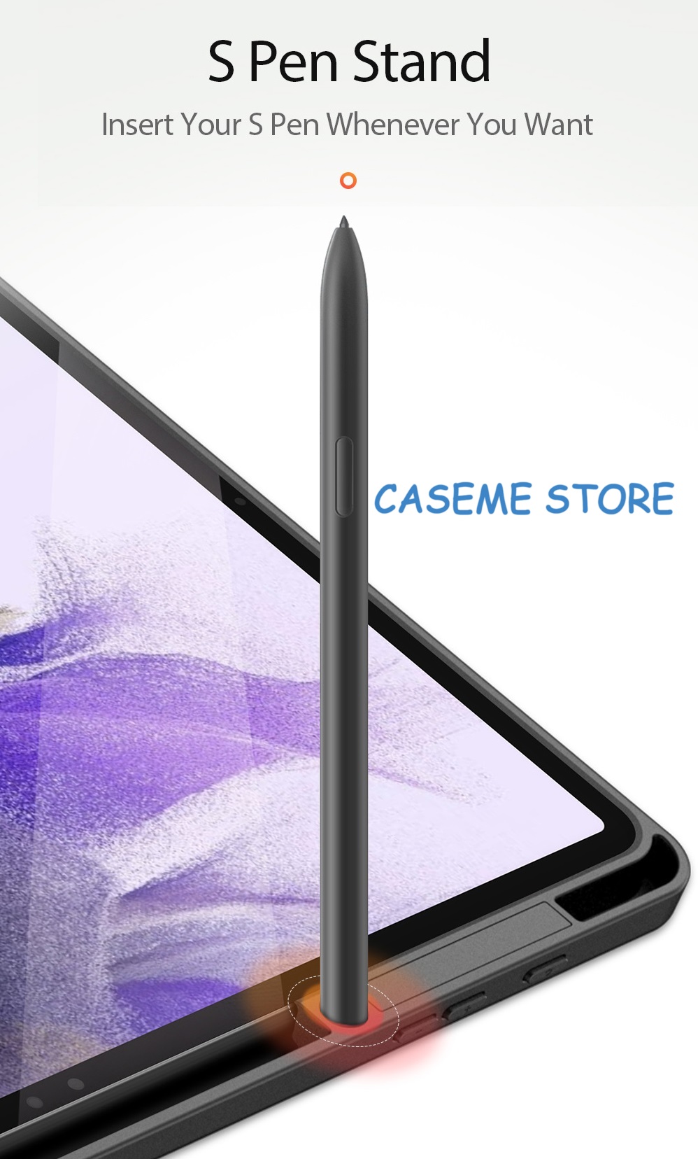 Bao da Dux Ducis Domo dành cho Samsung Galaxy Tab S7 FE (T730/T736) có khay đựng bút - Hàng chính hãng