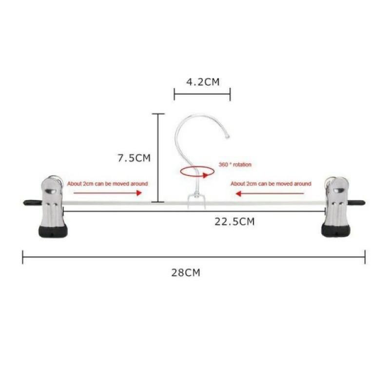 Set 10 Móc kẹp kim loại treo quần áo