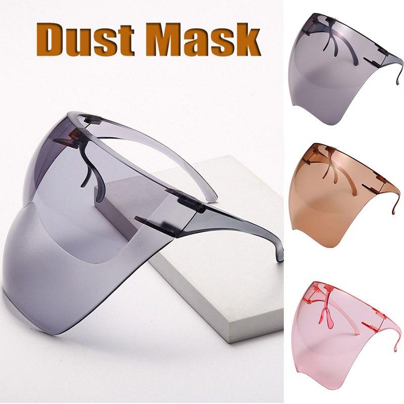 Full Face Shield Anti-splash Face Shield Transparent Goggles Mask Safety Clear Dust-proof Mask Kitchen Tools Cycling Face Mask