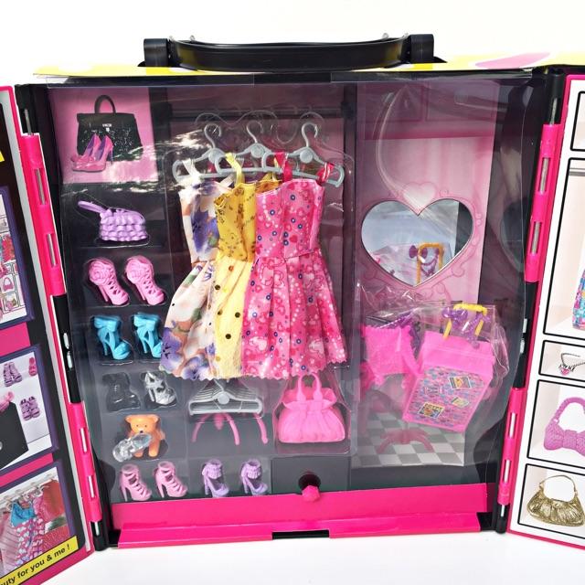 Đồ chơi ĐỘC: Búp bê Ken Barbie và tủ đồ phụ kiện thời trang
